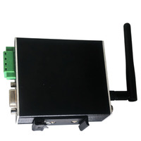 Comunicador Montado en Riel, Dispositivo de Conversión de Serial a WiFi/Ethernet, Protocolo Modbus Completo, Construcción Metálica para Uso Remoto