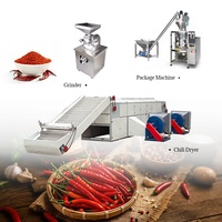 Machine de traitement du piment à prix réduit, ligne de production de poudre de paprika, machine automatique pour piments