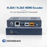 Codificador de Video HDH1000 H.264 H.265, Codificador de Transmisión IP para Transmisión en Vivo