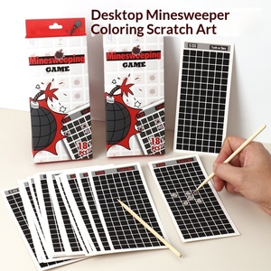 Cartes à gratter créatives Minesweeper : Jeu de dessin interactif et éducatif amusant, fabriqué en Chine, idéal pour les enfants - Product Image 4