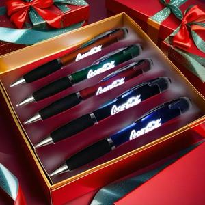 Bút cảm ứng màn hình mềm phát sáng LED Jinfusi OEM, quà tặng, có thể in logo tùy chỉnh, bút bi quảng cáo có logo - Product Image 6