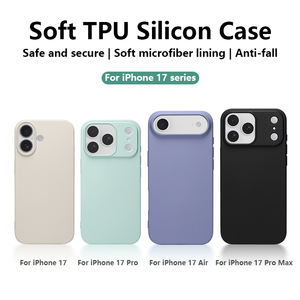 Coque de téléphone de luxe en silicone TPU pour <span class=keywords><strong>iPhone</strong></span> 17 Pro Max 15 14 13 12 11 Pro Max <span class=keywords><strong>XR</strong></span> XS-Coque souple antichoc pour modèle Plus - Product Image 3