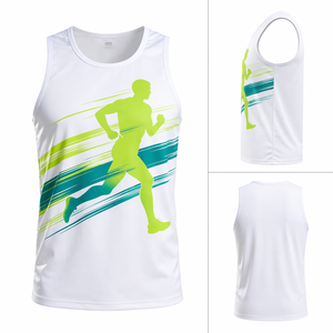 Camiseta Deportiva sin Mangas para Hombre, Diseño Gráfico, para Correr, Ropa Deportiva, Secado Rápido, para Gimnasio - Product Image 2