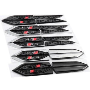 2 autocollants 3D ABS pour ailes de voiture Audi, emblèmes latéraux pour Audi A3 A4 A5 A6 A7 A8 A1 A2 Q2 Q3 Q5 Q7 Q8 S3 S6 RS5 <span class=keywords><strong>RS6</strong></span>, accessoires automobiles - Product Image 1