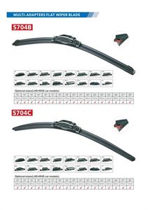 Lame d'essuie-glace plate multi-adaptateur pour <span class=keywords><strong>pare</strong></span>-<span class=keywords><strong>brise</strong></span> de voiture, style universel, pour nettoyage à l'eau, vente en gros - Product Image 3