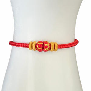 Nuovo braccialetto di fascino rosso di moda gioielli di dimensioni regolabili per donne uomini migliori amici amanti per il regalo di amicizia - Product Image 2