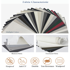 Motorized Waterproof Windproof Fireproof Retractable Roller Blinds PVC Outdoor Vertical Blind for <strong>Patio</strong> <strong>Screens</strong> Electric Plain - Product Image 4