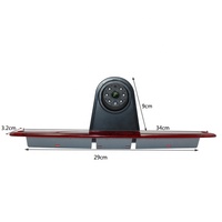 Caméra de recul Smartour Fisheye HD avec capteur CMOS 1/3 pouce, étanche IP67, vision nocturne Starlight supérieure, lignes de stationnement pour Mercedes-Benz
