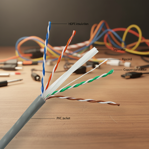 Cable UTP CAT6 de Cobre Puro 23AWG, Caja de 305m, Cubierta LSZH, CMP CMR, Cable de Red LAN para Centro de Datos Estructurado - Product Image 4