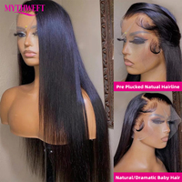 Pelucas de Cabello Virgen Peruano al por Mayor, Pelucas de Encaje HD 13x6, Pelucas Frontales de Encaje HD para Mujeres Negras, Pelucas de Cabello Humano con Encaje Completo HD Transparente