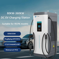 Estación de Carga Inteligente para Vehículos Eléctricos de 80 kW, 120 kW, 180 kW, Cargador Rápido de Corriente Continua con Certificación CE y TUV para Soluciones de Carga de Flotas