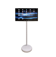27 32 "Système Android 12 4 + 64Gb Écran tactile Tablette portable à écran tactile Écran TV intelligent Moniteur Affichage Télévision avec batterie