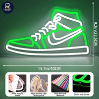 Enseigne LED personnalisable pour baskets, éclairage néon étanche pour publicité, décoration murale pour chambre, bar, fête ou man cave