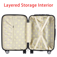 Valise cabine ABS à roulettes pivotantes avec fermeture éclair, personnalisable avec logo OEM, pour voyages d'affaires – Vente en gros