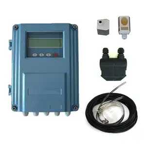 Remote Control Fixed Ultrasonic Sensor Flow Meter with Dust Proof 0.5~10m/s Flow Rate