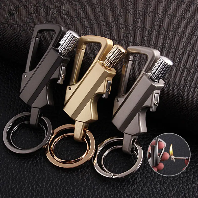 Wholesale lighter bulk bottle opener digital & parts dragon keychain lighter matches Emergency Flint Fire Starter lighter