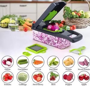 Multifunctional Manual 16 in 1 <b>Vegetable</b> Chopper Slicer Handheld Onion Mandoline Kitchen Dicer Chopper <b>Vegetable</b> Cutter - Product Image 4