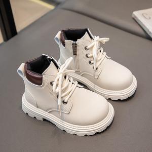 Nouvelles bottes plates pour enfants à la mode, en cuir synthétique, unisexes, imperméables, décontractées, prix attractif, nouveau modèle d'hiver - Product Image 5