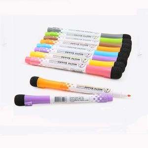 Painting Writing Erasable Non-toxic Color Magnetic Whiteboard Marker <b>Pen</b> with Eraser - Product Image 4