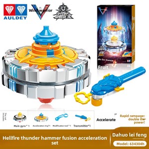 <span class=keywords><strong>Toupie</strong></span> en plastique Audi à double rotation, nouveau jouet à tirer pour enfants, sonore, 5ème génération, God War Wings Hurricane Soul Battle - Product Image 3