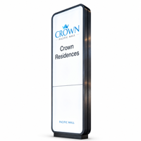 Panneau publicitaire LED rectangulaire extérieur personnalisé, haute luminosité 5000 lumens, protection IP65, cadre en alliage d'aluminium pour logo de marque
