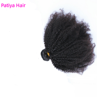 Mèches de cheveux humains naturels indiens bruts, Remy vierges, double trame, bouclés serrés, afro crépus 4c, pour coiffures populaires des personnes noires
