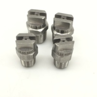 Buse de pulvérisation à jet plat en acier inoxydable 1/4" NPT, lavage haute pression à 65 degrés, buse de rinçage et de dégraissage de précision à fort impact
