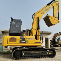 Excavatrice sur chenilles Komatsu PC350 d'occasion |   Machinerie de terrassement robuste à faible nombre d'heures de fonctionnement