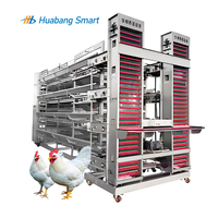 Cage à poules pondeuses automatique de type H, galvanisée à chaud, durable, pour l'élevage de volailles, équipement de ferme avicole, collecte des œufs