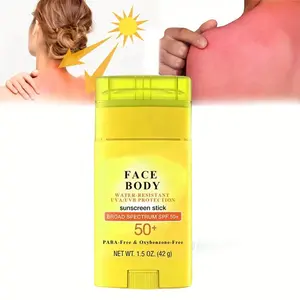 Custom Sunscreen Stick Spf 50 Uv Defense Ultra Protection Waterproof Natural Tinted Travel Size Best Face Sun Screen Stick