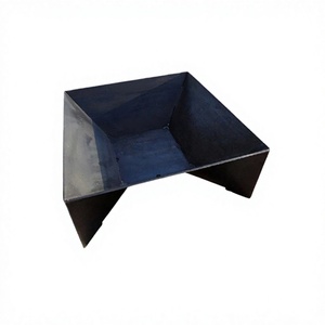 Foyer à bois en fer de couleur noire fait à la main taille et forme personnalisées foyers du fabricant dans les arts à la maison - Product Image 1