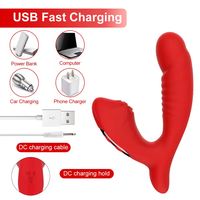 Vibrateur clitoridien multi-vitesses étanche au quotidien avec moteur à 10 fréquences, batterie 050/130 650 mA et chargement USB
