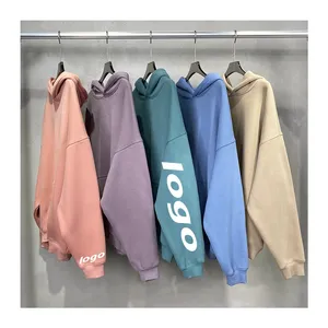 Sweat-shirt à capuche unisexe pour homme de haute qualité, coupe classique, hiver, logo personnalisé ODM, 100% coton lourd avec poche - Product Image 1