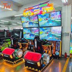 Machine de jeu d'arcade à monnayeur, simulateur de course automobile à double écran, machine de jeu d'arcade de divertissement avec accepteur de billets - Product Image 5