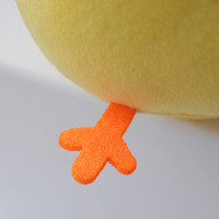 Peluche Poussin Rond de Dessin Animé - Jouet en Peluche Douce en Forme de Poulet pour Anniversaire, Anti-Stress, Vente en Boutique