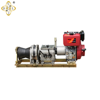 Treuil à moteur diesel de 12 000 lb ou treuil forestier de 5 000 kg pour le tirage de câbles avec tambour et corde de 50 m
