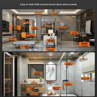 Ensemble d'outils de quincaillerie pour électricien et charpentier, acier à haute teneur en carbone, étui rigide pour réparations à domicile, divers outils de réparation