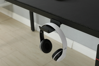 Bureau de jeu informatique ADA à hauteur réglable avec quatre pieds, un seul moteur, éclairage LED RVB et système de gestion des câbles