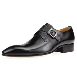 Nouvelles chaussures habillées Oxford pour hommes en cuir véritable à bout carré, antidérapantes, design classique pour occasions formelles, mariages, toutes saisons - Product Image 4
