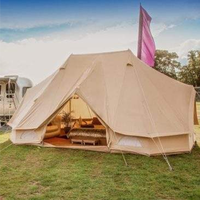 Tente mongole extérieure imperméable pour le glamping familial yourte toile de coton tente cloche empereur pour événement fête de mariage