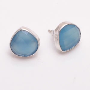 พลอยอเมทิสต์ธรรมชาติ925ต่างหูเงินสเตอร์ลิงทำด้วยมือ925เครื่องประดับเงินสเตอร์ลิงผู้ผลิตเครื่องประดับแบบกำหนดเอง - Product Image 5