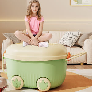 <b>Large</b> Capacity Wholesale Portable Plastic Kids <b>Toy</b> <b>Boxes</b> Building Blocks Cartoon <b>Toys</b> <b>Storage</b> Organizer With Handle - Product Image 5