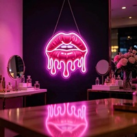 Großhandel Lippen Neon-Schild Sexy Kuss Mund LED Neonlicht