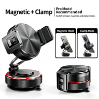 Support universel en plastique à ventouse avec rotation à 360° pour écran mobile, fixation magnétique pour voiture et bureau, pince de maintien pour téléphone