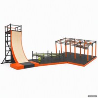 Peralatan Lintasan Rintangan Ninja Chowchowplay untuk Anak-Anak, Penggunaan Sekolah & Komersial, Bersertifikasi EN1176 ASTM, Usia 3-15 Tahun, Pabrik 30000+ M²