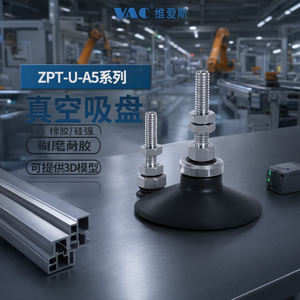 ถ้วยดูดสุญญากาศซีรีส์ VAC ZPT U A5 ยางซิลิโคน ดูดซับแรง ทนทานต่อการสึกหรอ สำหรับแขนหุ่นยนต์อุตสาหกรรม ระบบอัตโนมัติ - Product Image 2