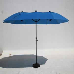 Top <strong>Sale</strong> 2.7*4.6M Outdoor <strong>Garden</strong> <strong>Parasol</strong> with Solar LED Light Big Size Double Head <strong>Garden</strong> Umbrellas - Product Image 1