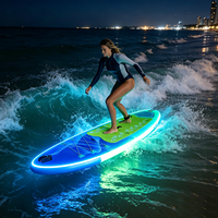 Planche de Stand Up Paddle Gonflable LED Lumineuse Pliable pour Sports Nautiques de Plage - Vente en Gros Commerciale
