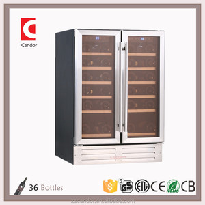 Candor: <span class=keywords><strong>36</strong></span> <span class=keywords><strong>bouteilles</strong></span> compresseur Double portes <span class=keywords><strong>cave</strong></span> à <span class=keywords><strong>vin</strong></span>/réfrigérateurs JC-116A2EQ - Product Image 5