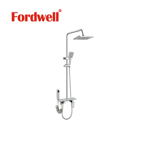 <strong>High</strong> <strong>Quality</strong> Brass Shower Sets Wall Mounted Bathroom Shower System with <strong>Shattaf</strong> - Product Image 4